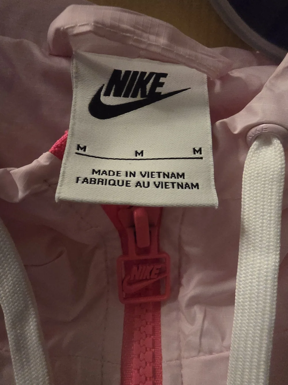 Nike Pink Windbreaker Jacket